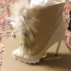 Fur ankle boots